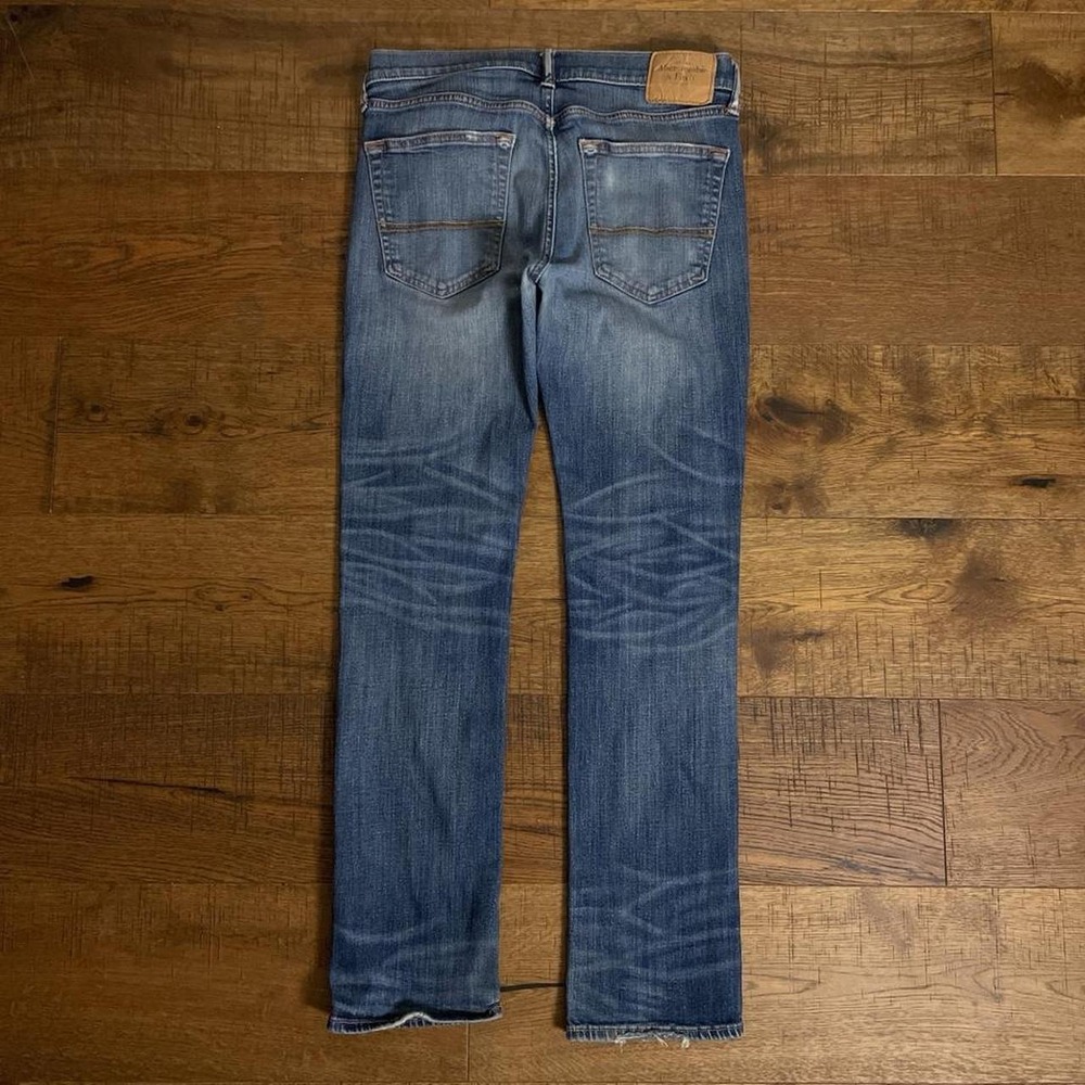 Abercrombie & Fitch Jeans Mens 31x29 Blue Casual Distressed Straight Denim